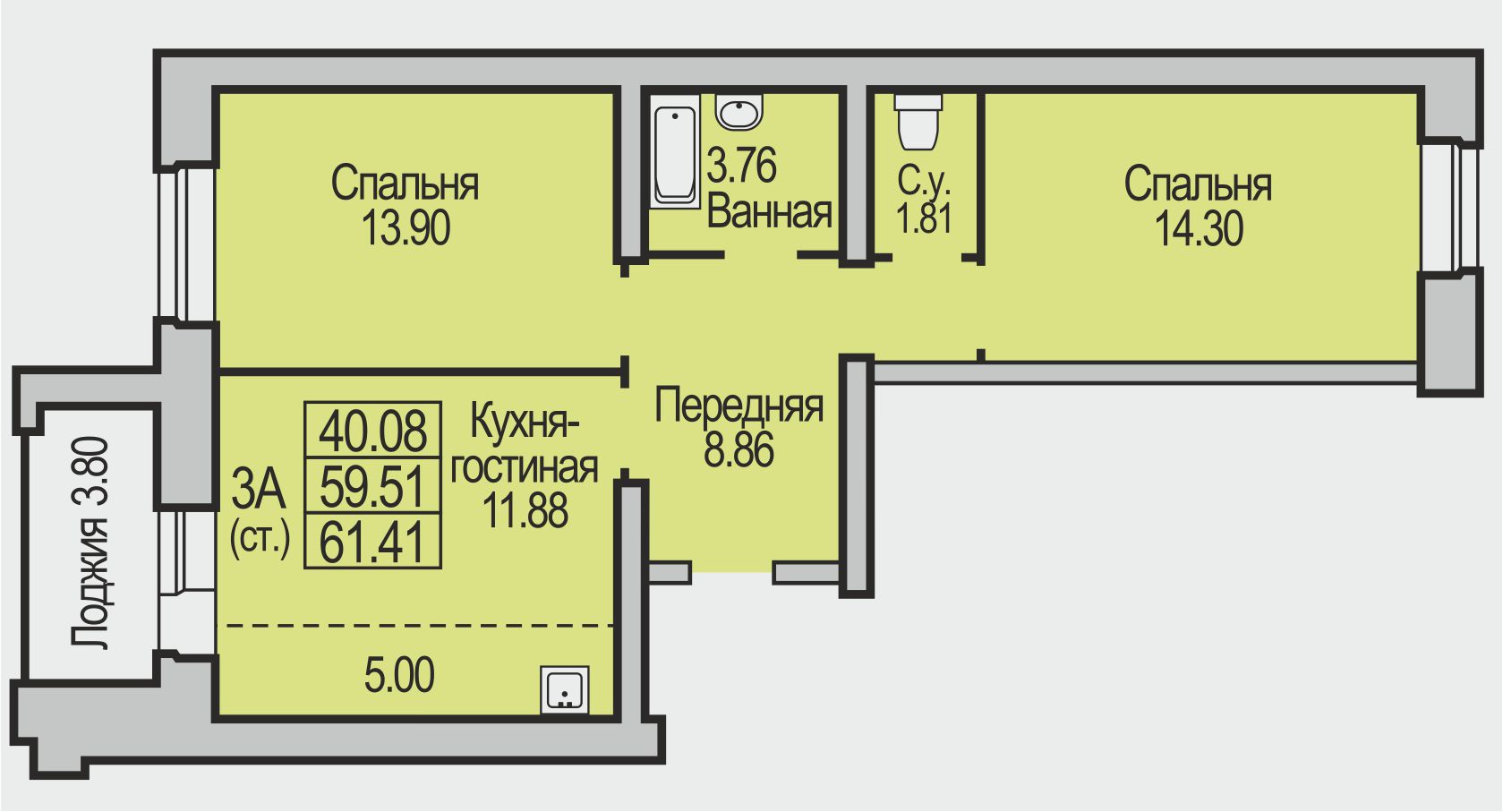 3 ком (ст.) 61,41 (1э) мкр. Поэзия, д.14 "В.В.Маяковский" 3 ком (ст.) 61,41 (1э) мкр. Поэзия, д.14 "В.В.Маяковский"